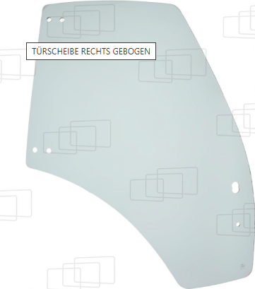 Türscheibe rechts gebogen DEUTZ-FAHR