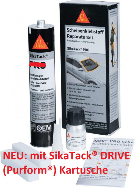 SikaTack DRIVE PURFORM Rep.-SET, schwarz, Kartusche, 300ml