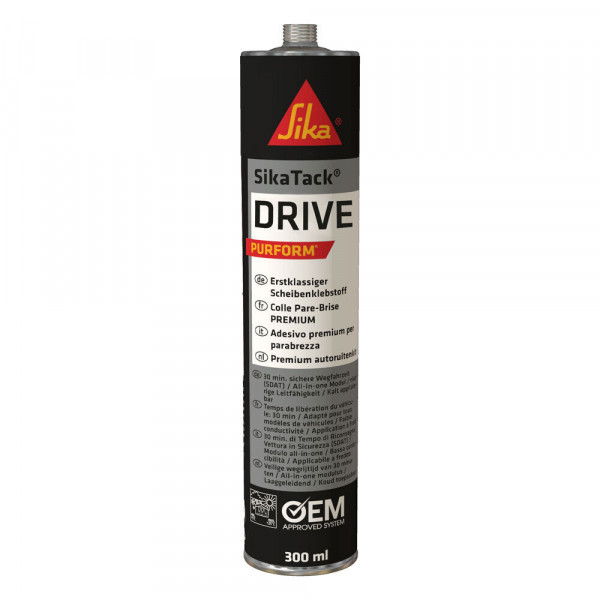 SikaTack DRIVE PURFORM, schwarz, Kartusche, 300ml